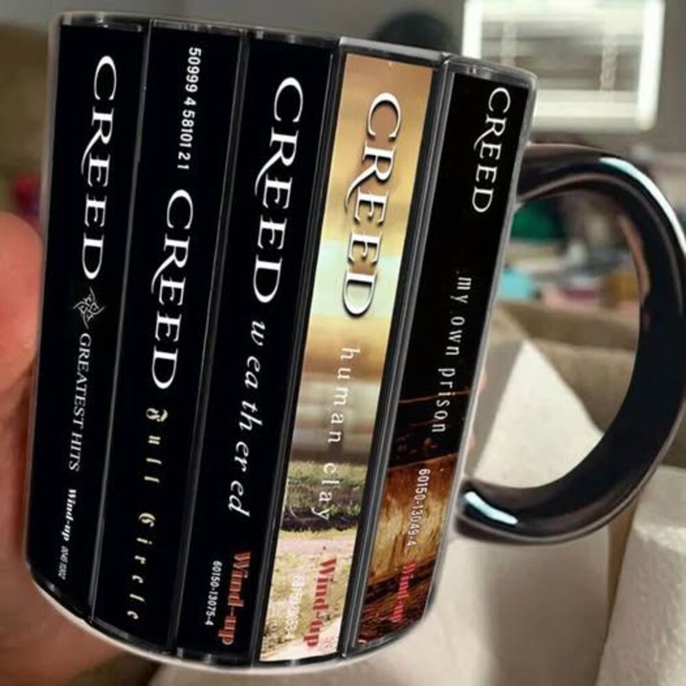 Creed Album Stack Coffee Mug - 11 oz, Brand New Cup